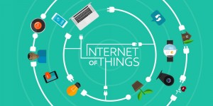 Internet of Things flat iconic illustration